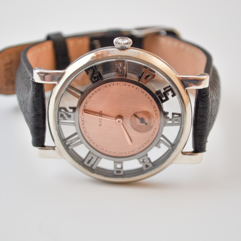 Rolex Skeleton c.1940 Vintage Art Deco Dress Watch 41mm photo 5