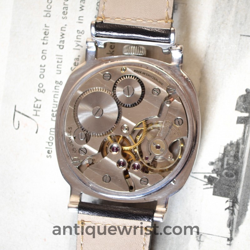 Rolex 43mm Cushion Case WW2 Military Watch – Pre-Panerai Black Dial photo 9
