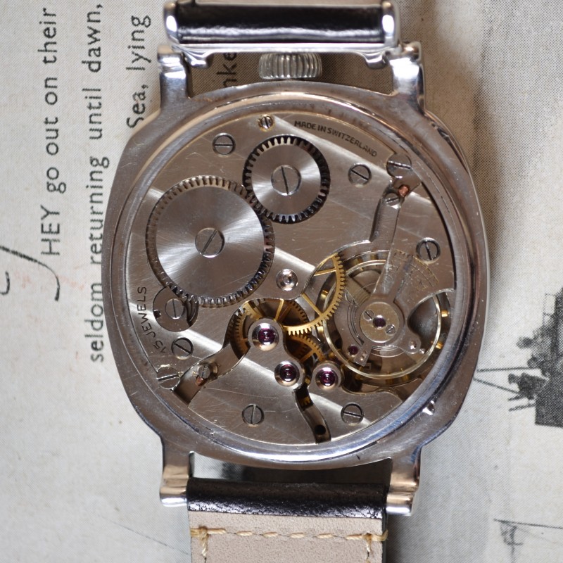 Rolex 43mm Cushion Case WW2 Military Watch – Pre-Panerai Black Dial photo 10
