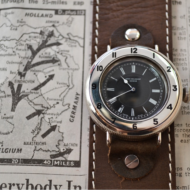 Rolex H. Wilsdorf WW1 Trench Watch – 43mm Solid Silver, 1910s photo 3