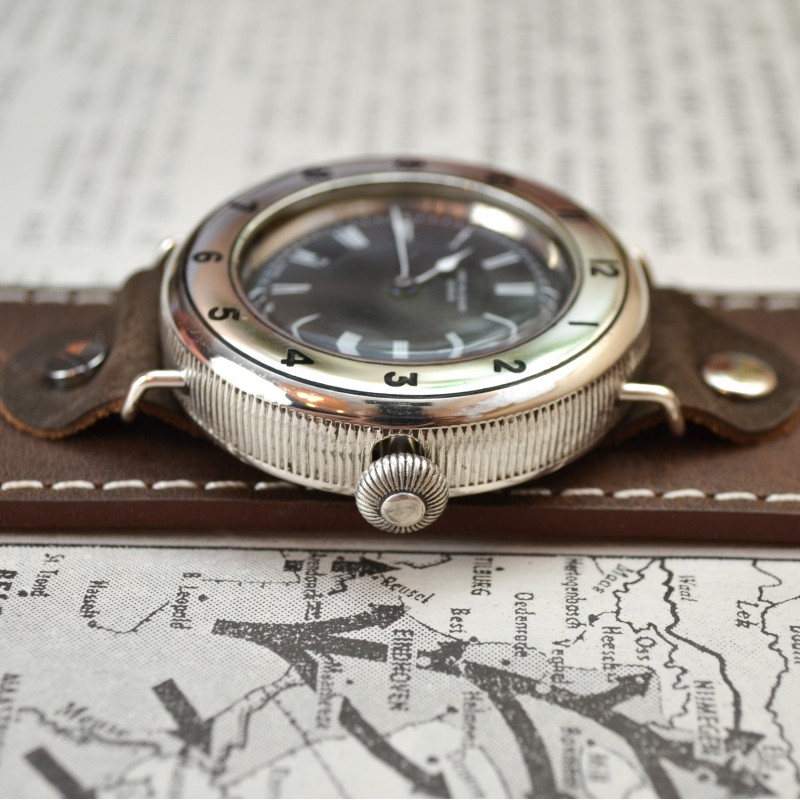 Rolex H. Wilsdorf WW1 Trench Watch – 43mm Solid Silver, 1910s photo 4