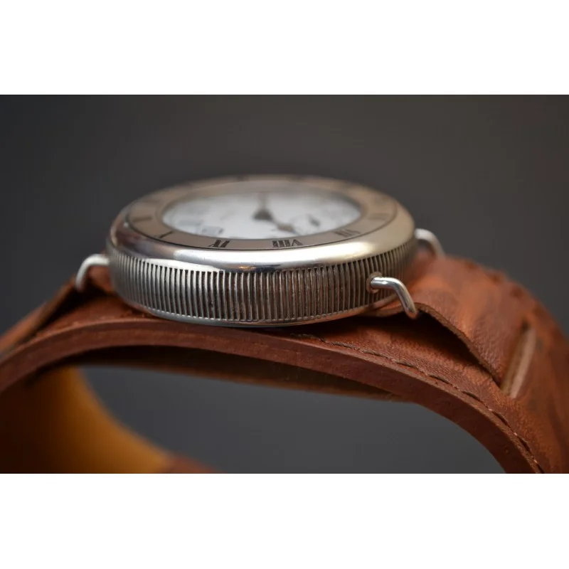 43mm Rolex Unicorn vintage WW1 trench watch solid sterling silver military antique officers collectable rare timepiece