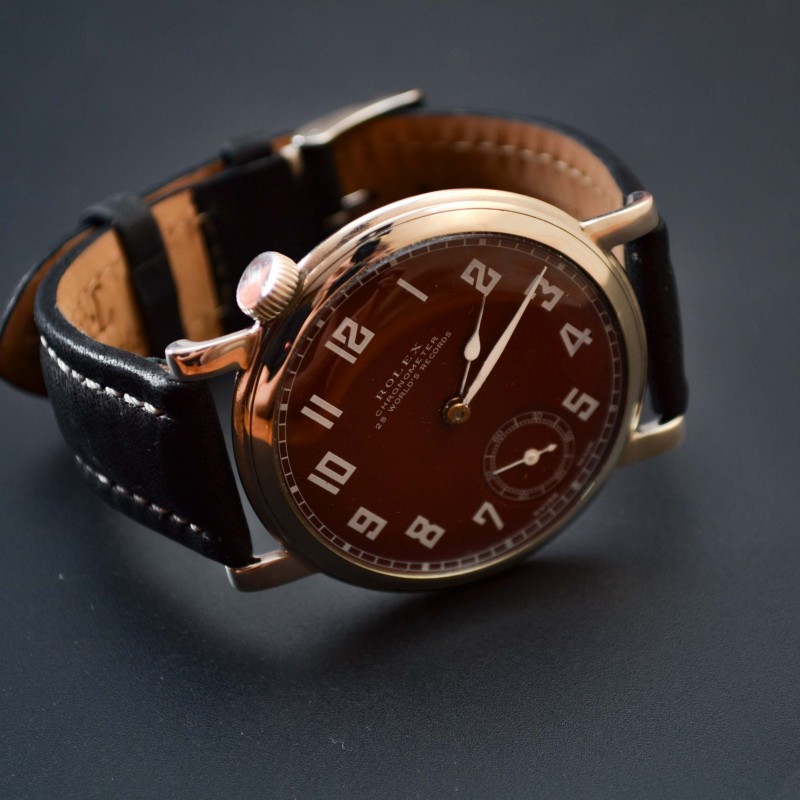 44mm antique Rolex military tropical dial for drivers and pilots vintage mens chronometer WWW watch photo 3