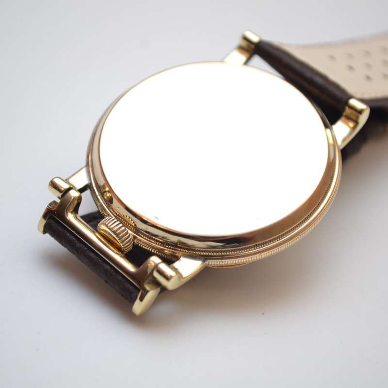 44mm Rolex Prima vintage men's chronometer gold plated 17 Jewels mint dial antique gents wristwatch 1925 photo 6