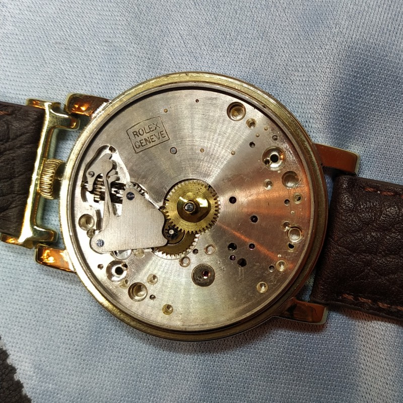 44mm Rolex Prima vintage men's chronometer gold plated 17 Jewels mint dial antique gents wristwatch 1925 photo 8