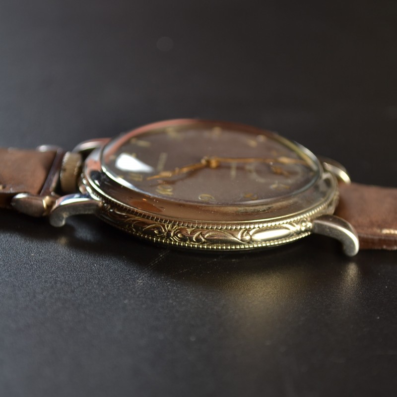 45 mm antique Rolex Marconi military pilots watch luminous marks vintage mens chronometer art deco case photo 6