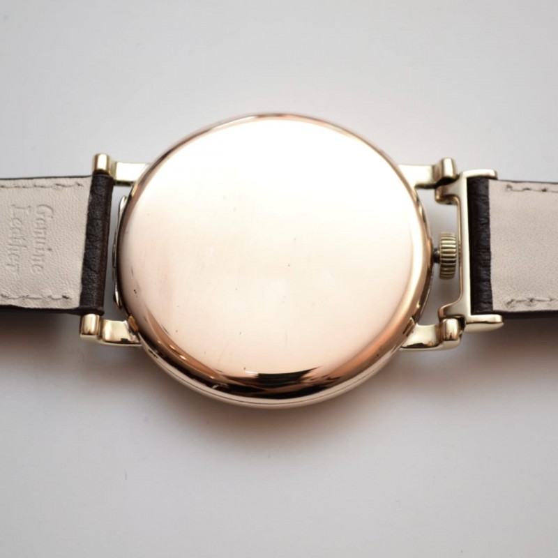 46mm Rolex Standard vintage men's watch gold plated Dennison case guilloche dial sirca 1920 military men's antique trench photo 4