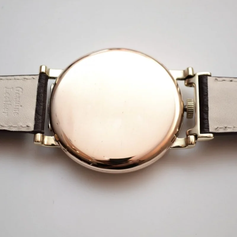 46mm Rolex Standard vintage men's watch gold plated Dennison case guilloche dial sirca 1920 military men's antique trench