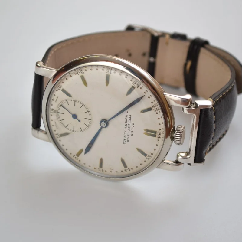 47mm Rolex chronometer precision vintage pre explorer mens WW2 watch antique tropical dial fully original