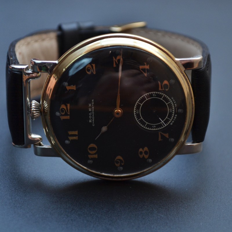 48 mm antique Rolex military pilots watch luminous marks vintage mens chronometer collectable timepice photo 3