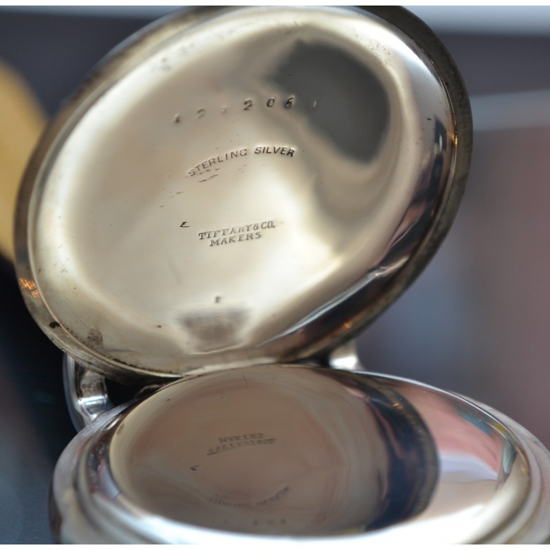 Tiffany & Co by Patek Philippe 48mm Antique Silver Pocket Watch Conversion photo 5