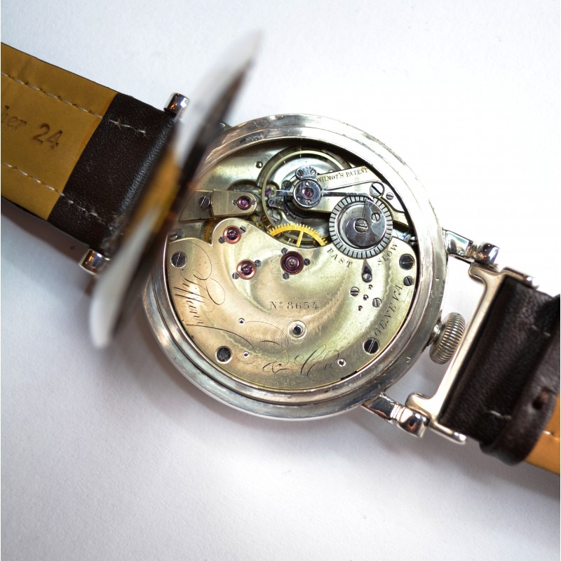 Tiffany & Co by Patek Philippe 48mm Antique Silver Pocket Watch Conversion photo 7