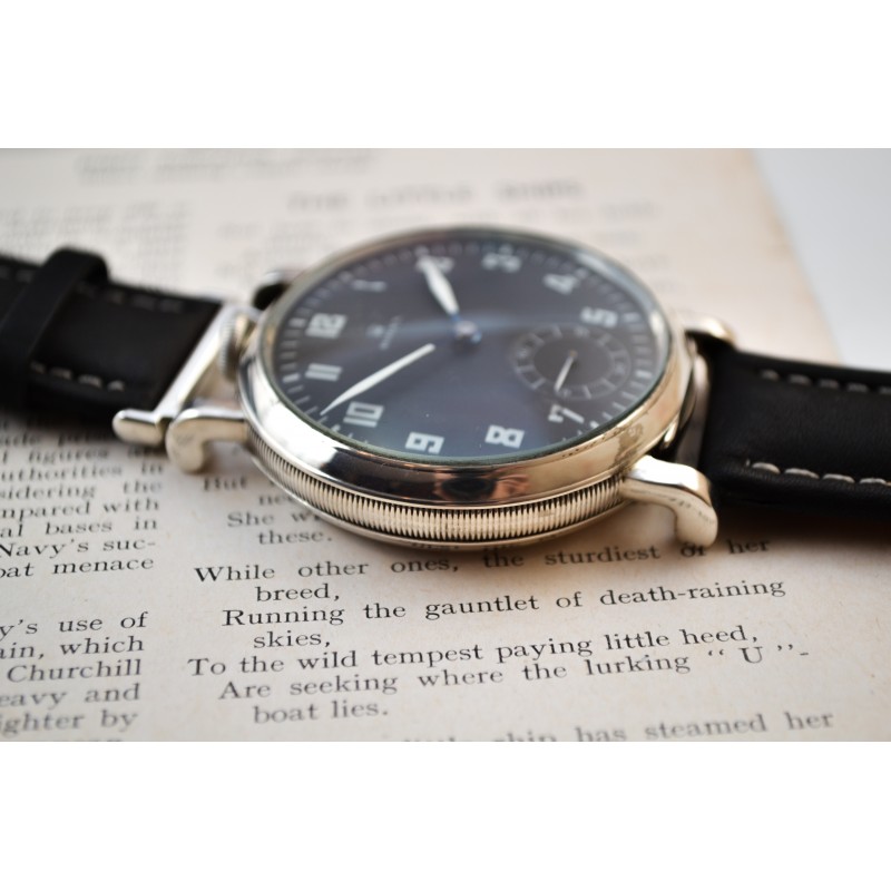 Rolex WW1 Pilot's Watch – 50mm Dennison Silver Case, Broad Arrow Military photo 5