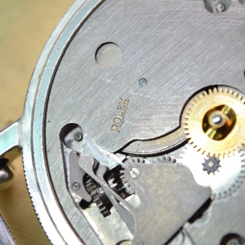 Rolex WW1 Pilot's Watch – 50mm Dennison Silver Case, Broad Arrow Military photo 11