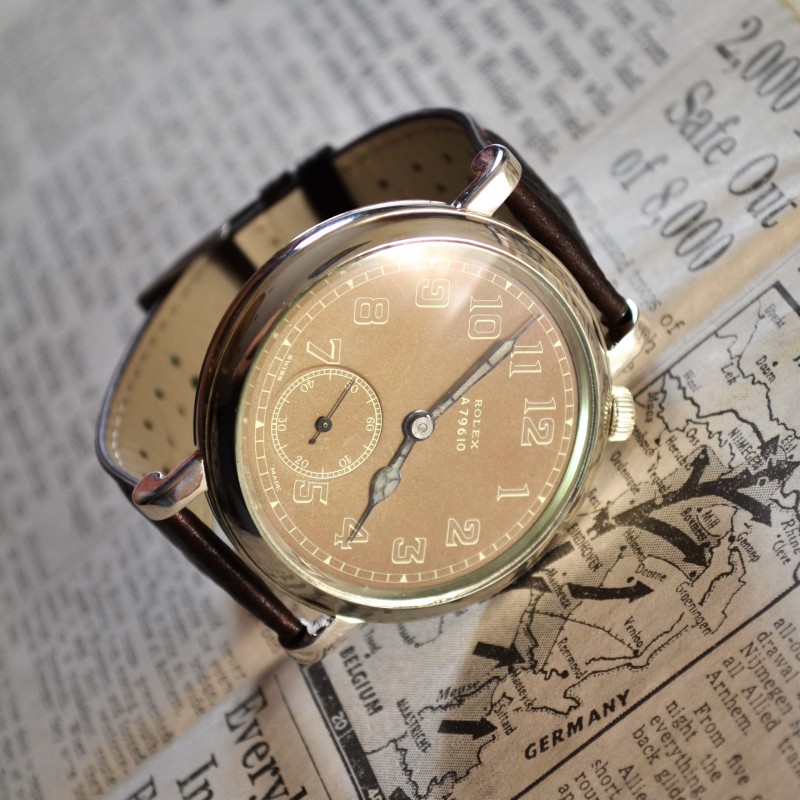 51mm Rolex tropical safari dial GSMKII WW2 pilot's aviator's driver's luminous broad arrow military trench watch vintage men's