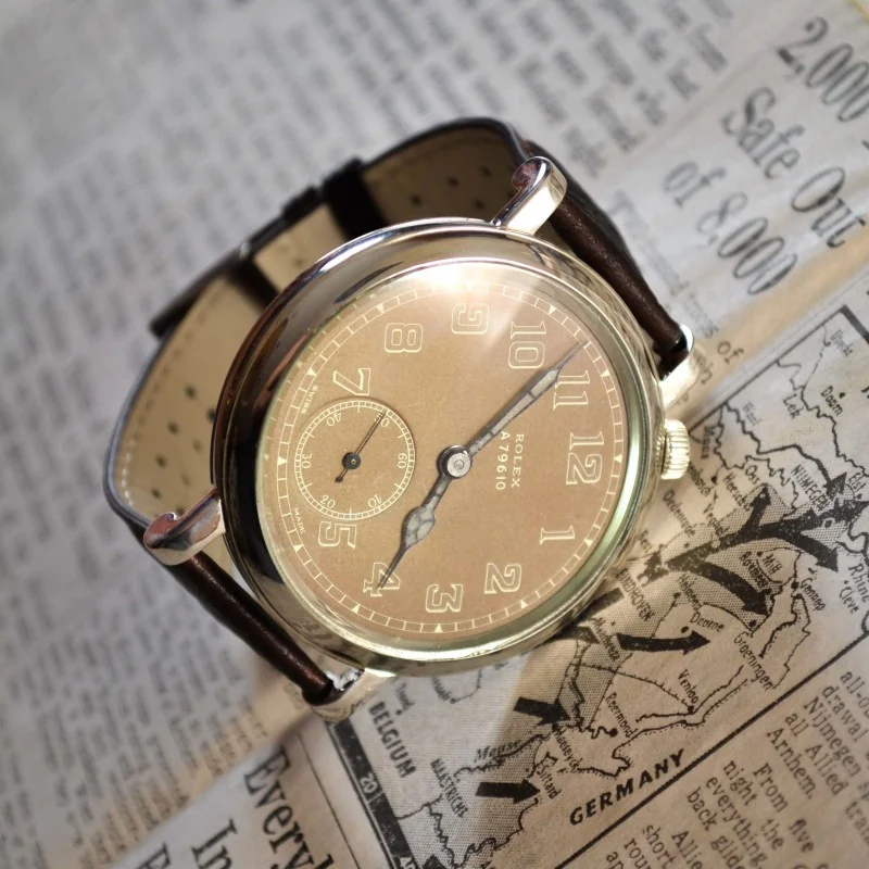 51mm Rolex tropical safari dial GSMKII WW2 pilot's aviator's driver's luminous broad arrow military trench watch vintage men's