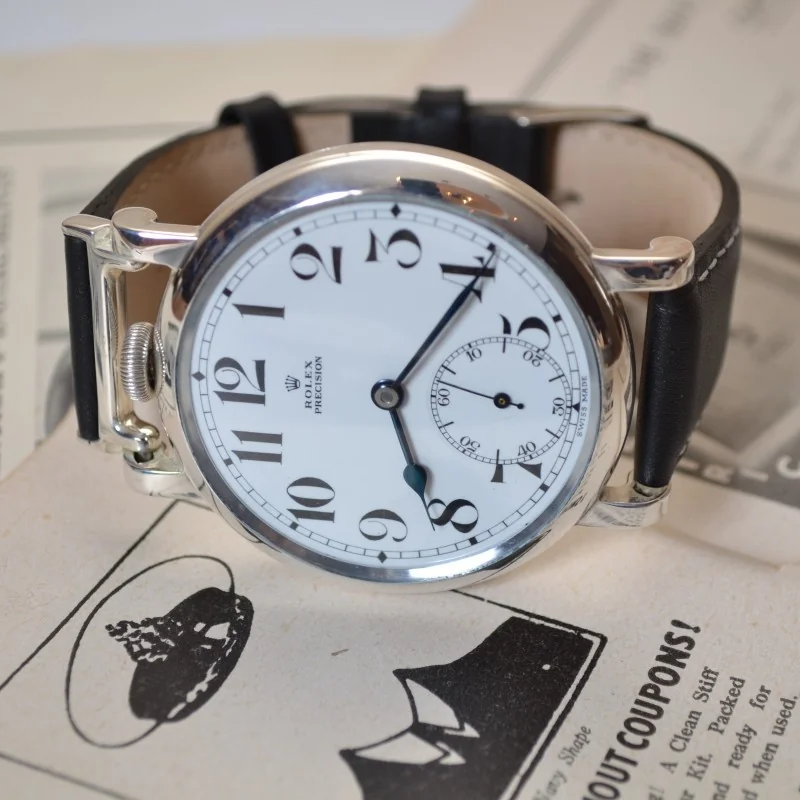 Antique Rolex Royal Air Force military issue cockpit pilots aviators vintage mint porcelain dial anniversary wedding christmas gift for him