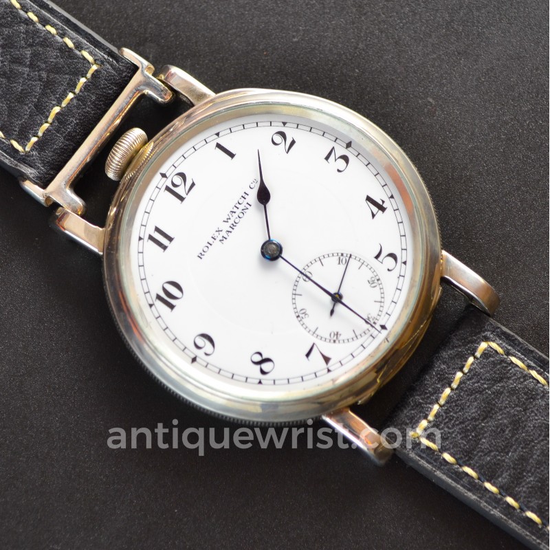 Rolex Marconi WW1 Trench Watch – 1912 Silver Dennison Pocket Watch Conversion photo 3