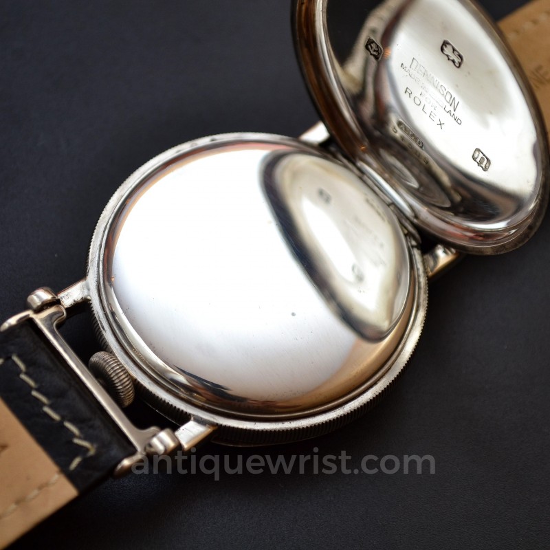 Rolex Marconi WW1 Trench Watch – 1912 Silver Dennison Pocket Watch Conversion photo 6