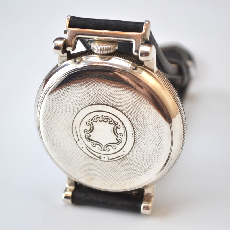 Rolex 14 world records ALD silver case unusual white porcelain dial antique WW2 military trench watch vintage men's timepiece collection
