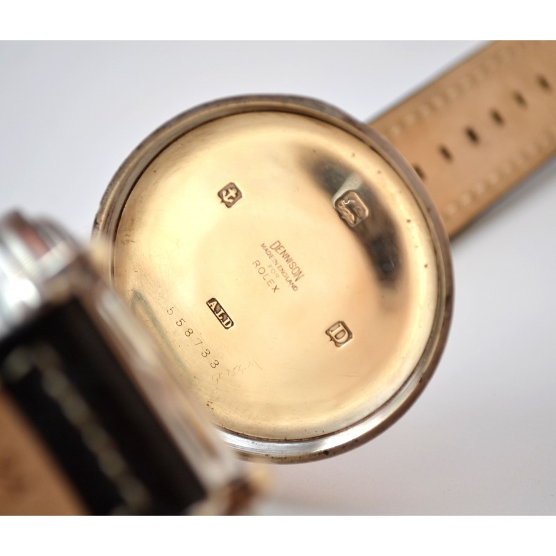 Rolex 14 world records ALD silver case unusual white porcelain dial antique WW2 military trench watch vintage men's timepiece collection