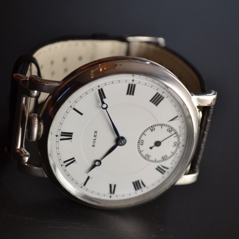 Rolex British military issue Royal Naval Air Service pre WW2 pilots aviator vintage mens watch solid silver antique collectible timepiece photo 2
