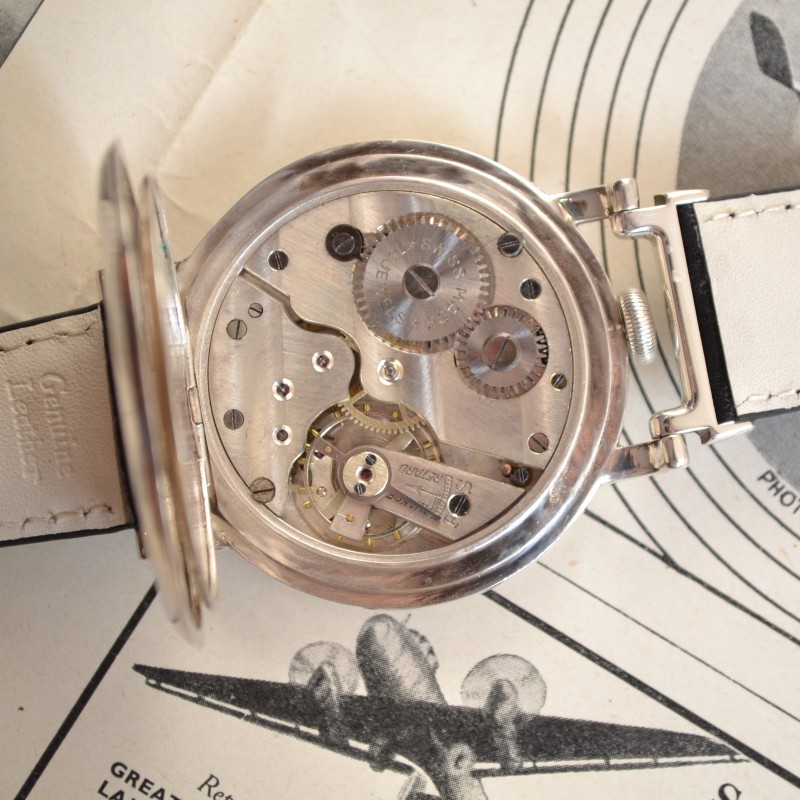 Rolex British military issue Royal Naval Air Service pre WW2 pilots aviator vintage mens watch solid silver antique collectible timepiece photo 8