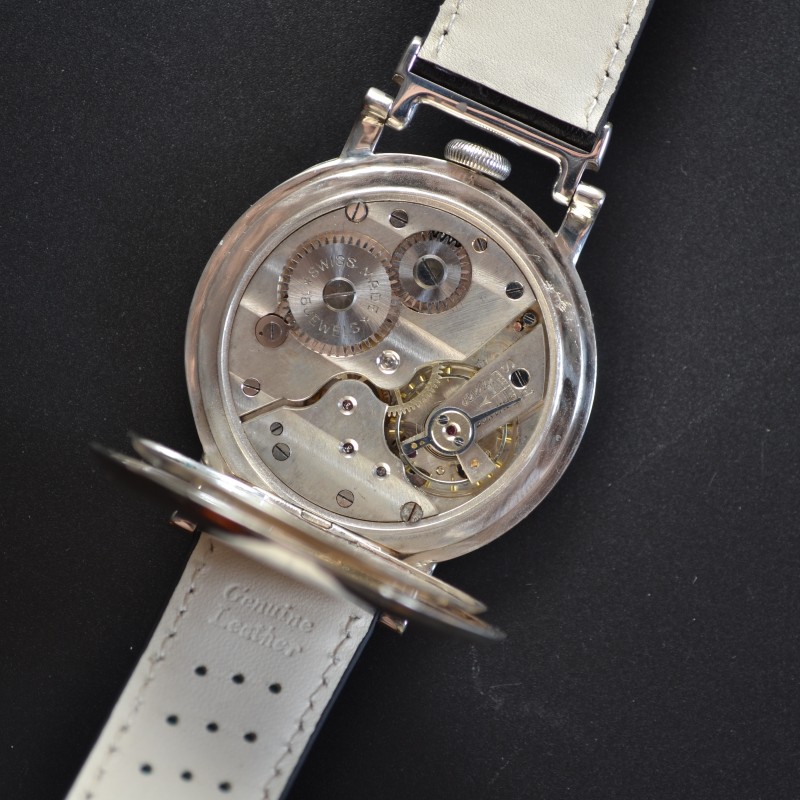 Rolex British military issue Royal Naval Air Service pre WW2 pilots aviator vintage mens watch solid silver antique collectible timepiece photo 9