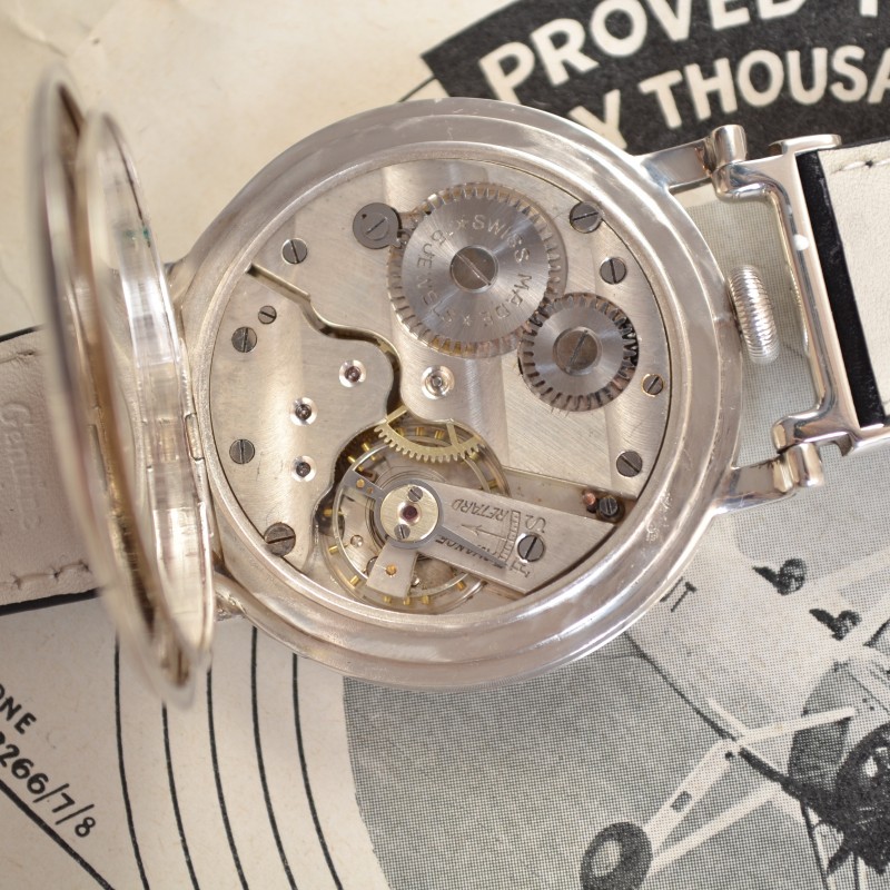 Rolex British military issue Royal Naval Air Service pre WW2 pilots aviator vintage mens watch solid silver antique collectible timepiece photo 11