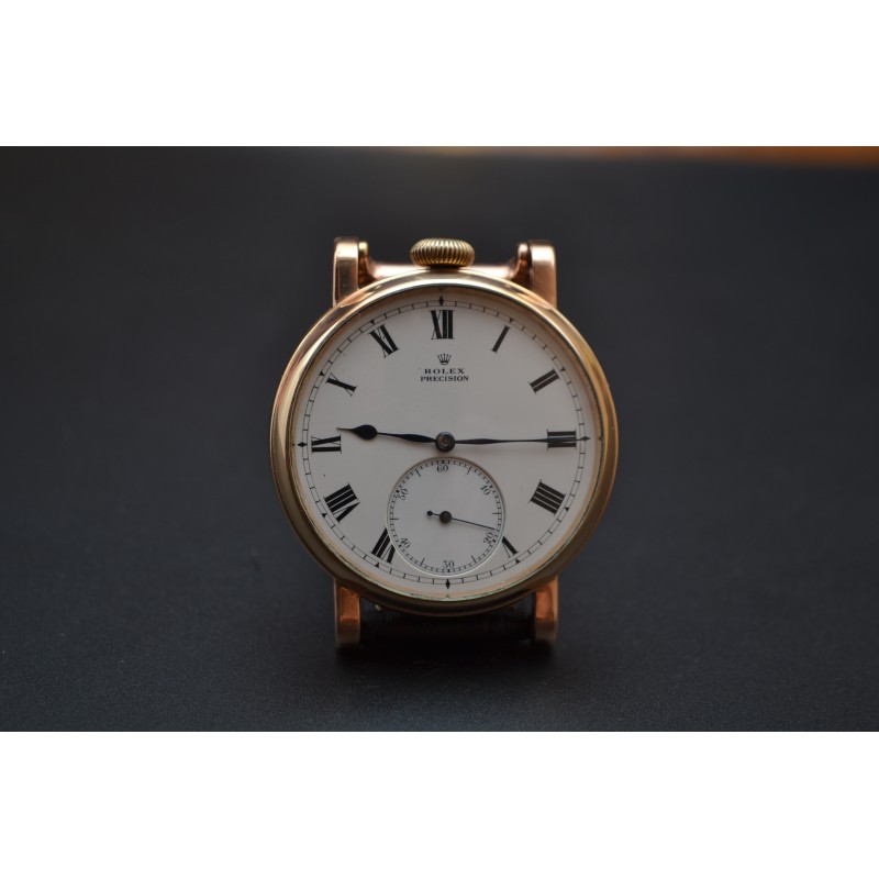 Solid Gold 9K Antique Rolex 21-Jewel WW2 Military Watch – 48mm photo 9