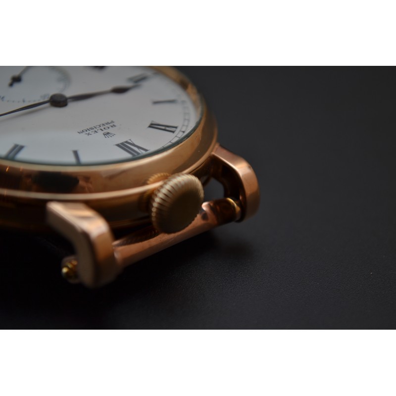 Solid Gold 9K Antique Rolex 21-Jewel WW2 Military Watch – 48mm photo 10