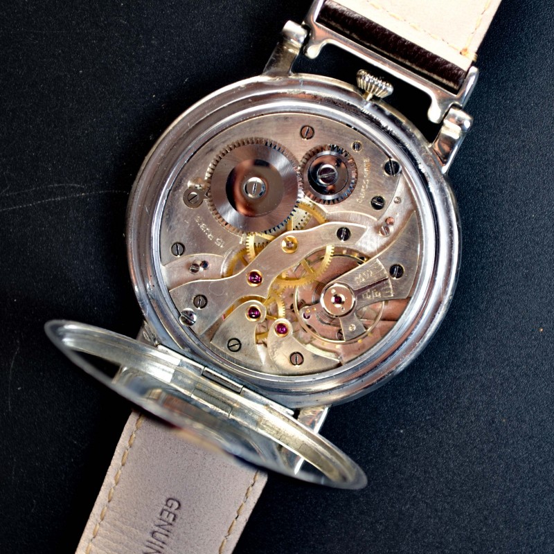 Vintage Rolex chronometer precision pre explorer rare tropical brown dial antique original pocket watch conversion to trench watch photo 6