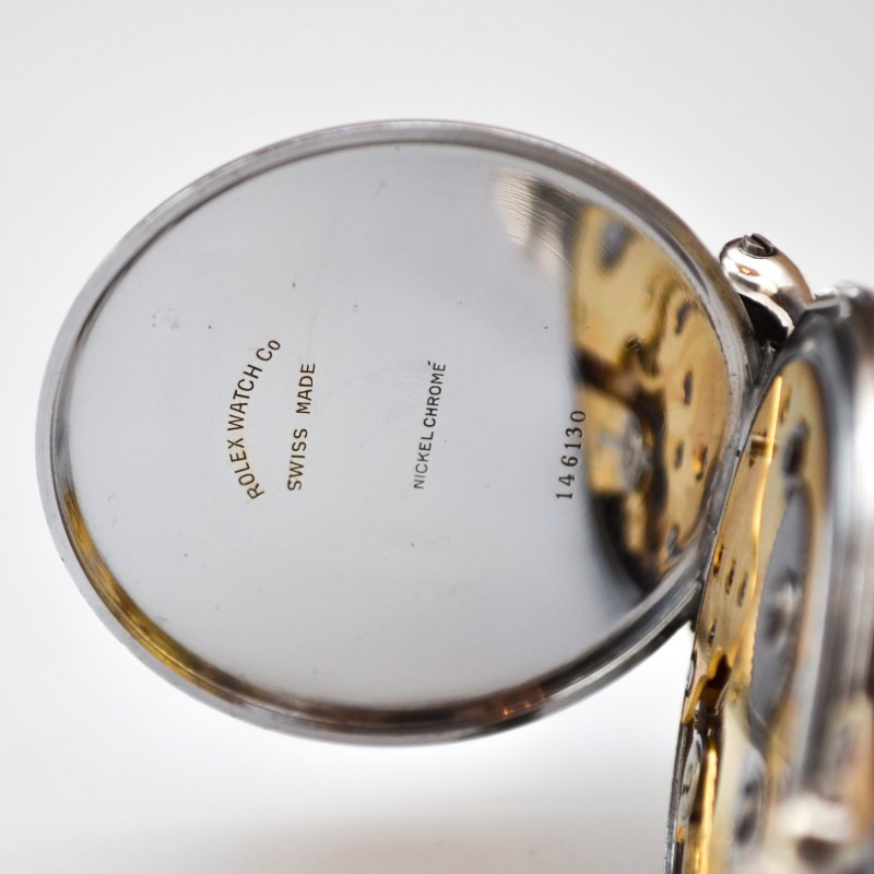 Rolex Chronometer Precision Pocket Watch Conversion – Tropical Brown Gilt Lollipop Dial, c.1920 photo 5