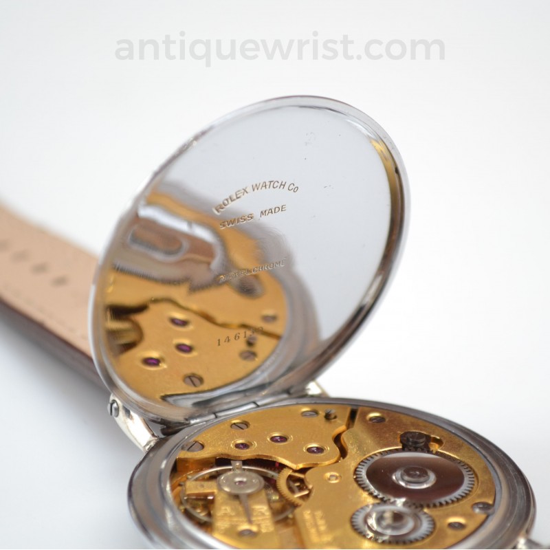 Rolex Chronometer Precision Pocket Watch Conversion – Tropical Brown Gilt Lollipop Dial, c.1920 photo 6