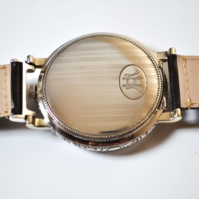 48 mm antique Rolex military pilots watch luminous marks vintage mens chronometer guilloche art deco case photo 11