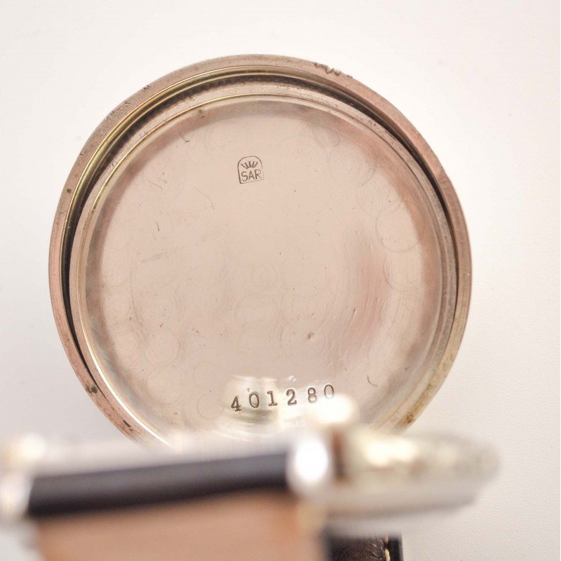 48 mm antique Rolex military pilots watch luminous marks vintage mens chronometer guilloche art deco case photo 14