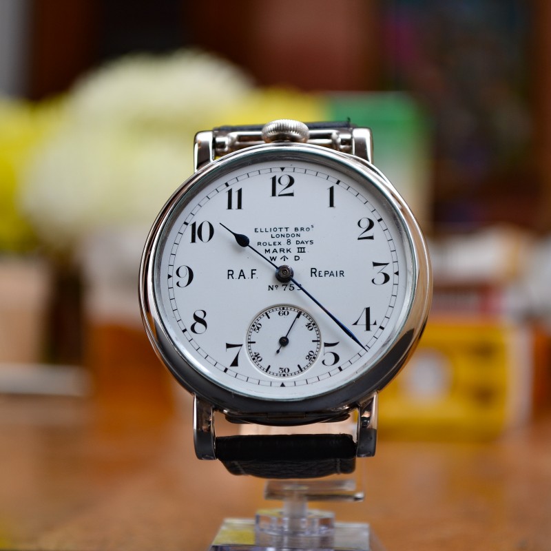 Rolex Mark III WW1 Royal Air Force 8-Day Cockpit Pilot's Watch