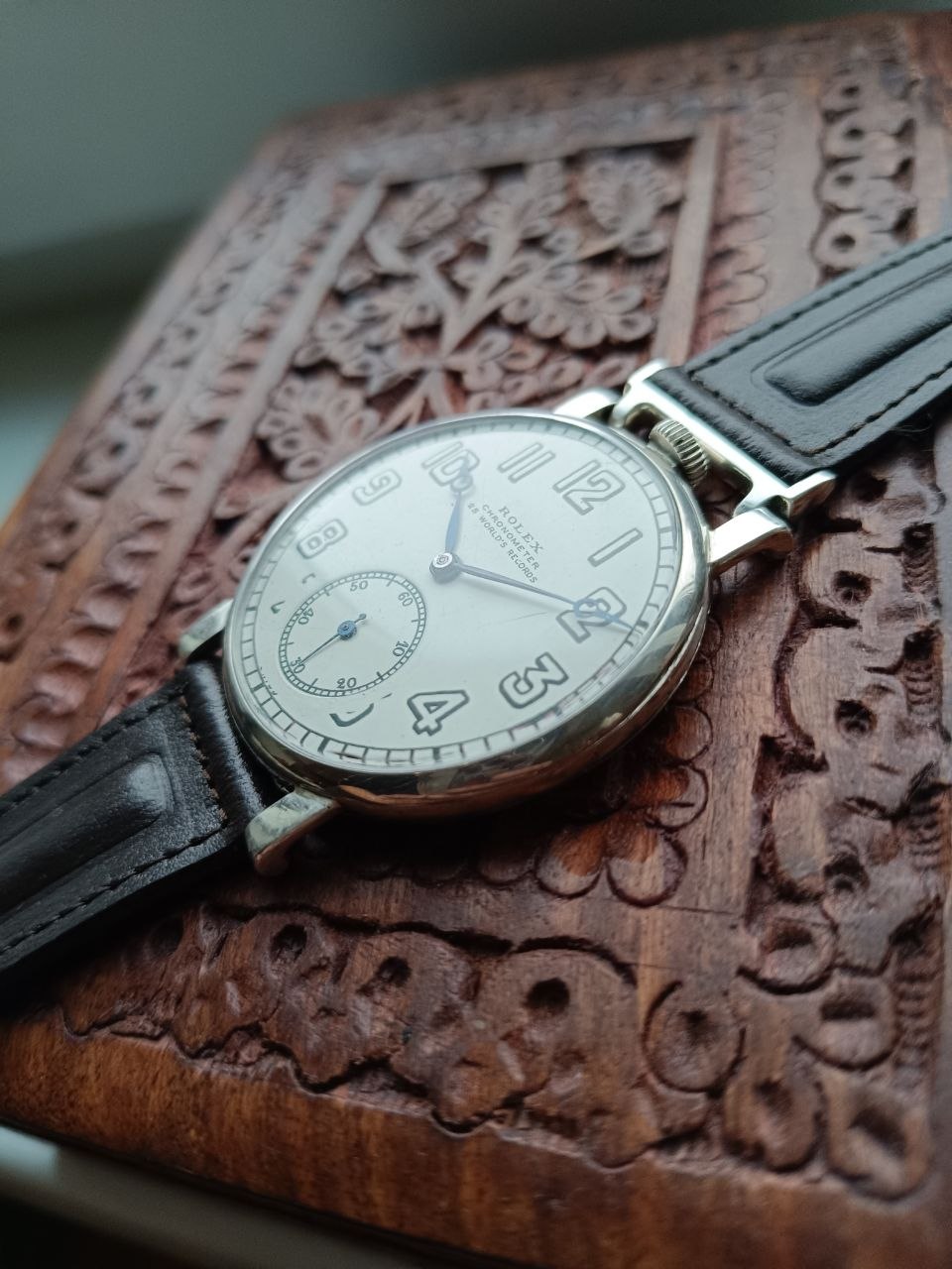 Rare Montres Rolex S.A. Military Watch, 46mm Nickel Case, Early 1930s photo 2