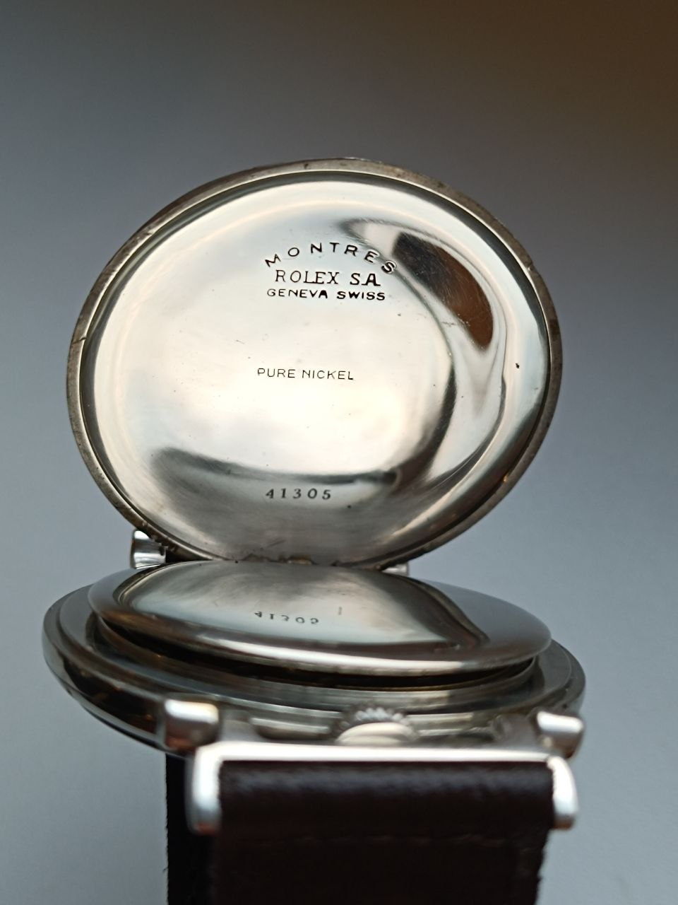 Rare Montres Rolex S.A. Military Watch, 46mm Nickel Case, Early 1930s photo 6