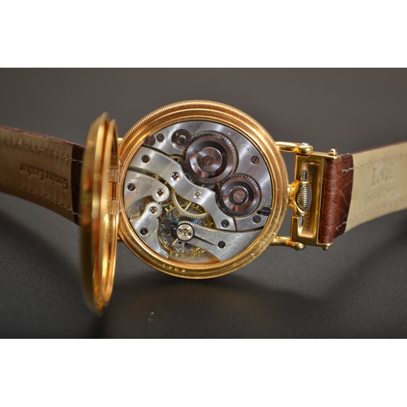 Rolex 17 Jewels WW1 Trench Watch – Dennison Gold-Plated Case photo 3