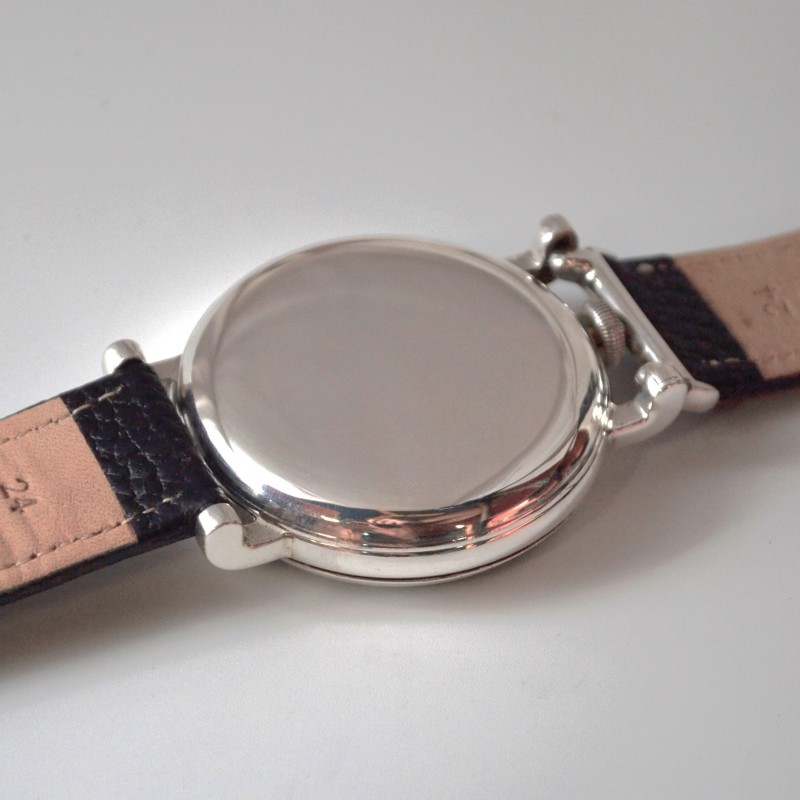 Rolex Hans Wilsorf British military Royal force WW1 vintage men's trench watch solid silver photo 8