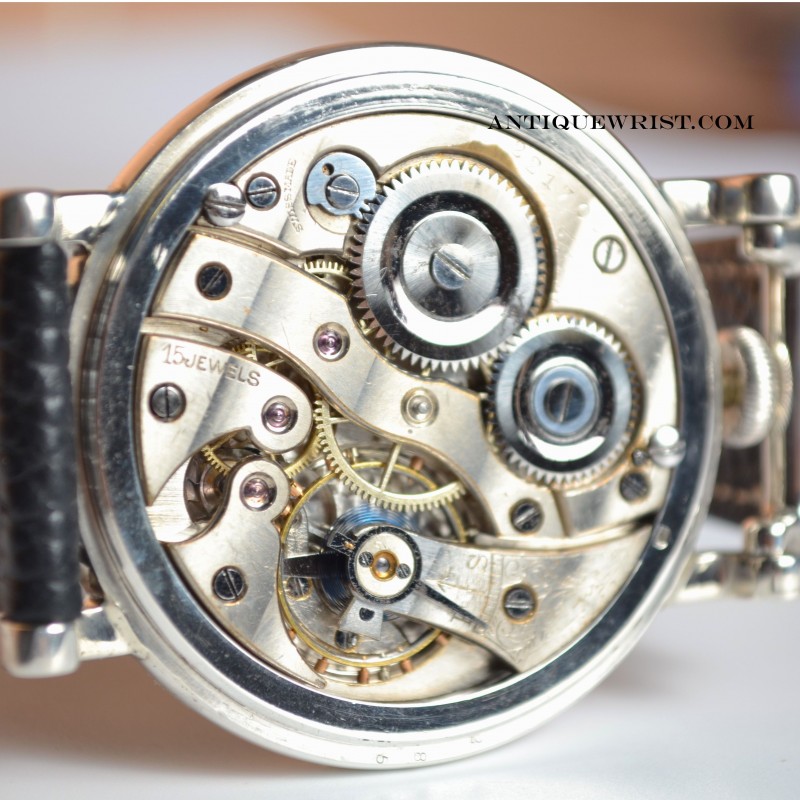 Rolex Hans Wilsorf British military Royal force WW1 vintage men's trench watch solid silver photo 10