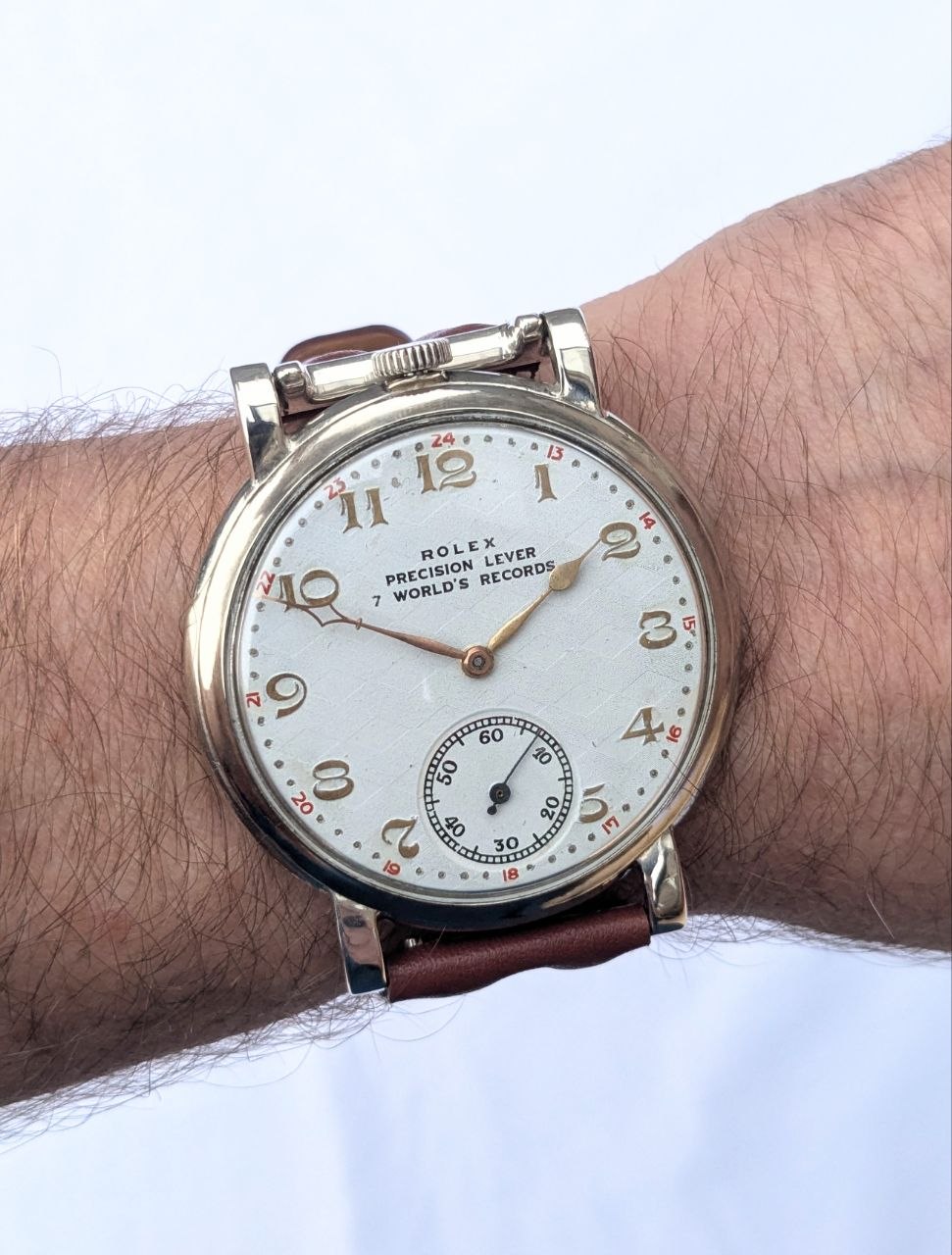 Rolex pocket watch, circa 1930, vintage timepiece Chronometer 48 mm