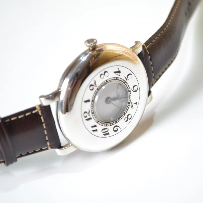 Rolex Unicorn half hunter solid silver military WW1 trench watch unique collectible genuine chronometer from 1920's