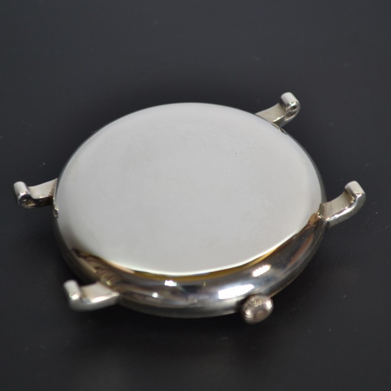 Rolex Unicorn half hunter solid silver military WW1 trench watch unique collectible genuine chronometer from 1920's photo 9