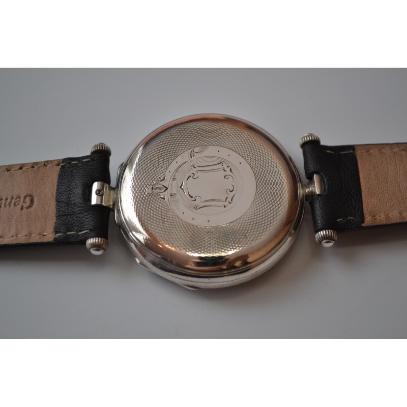 43mm Solid Silver Antique Swiss Pocket Watch Conversion, circa 1850, Key Wind photo 5