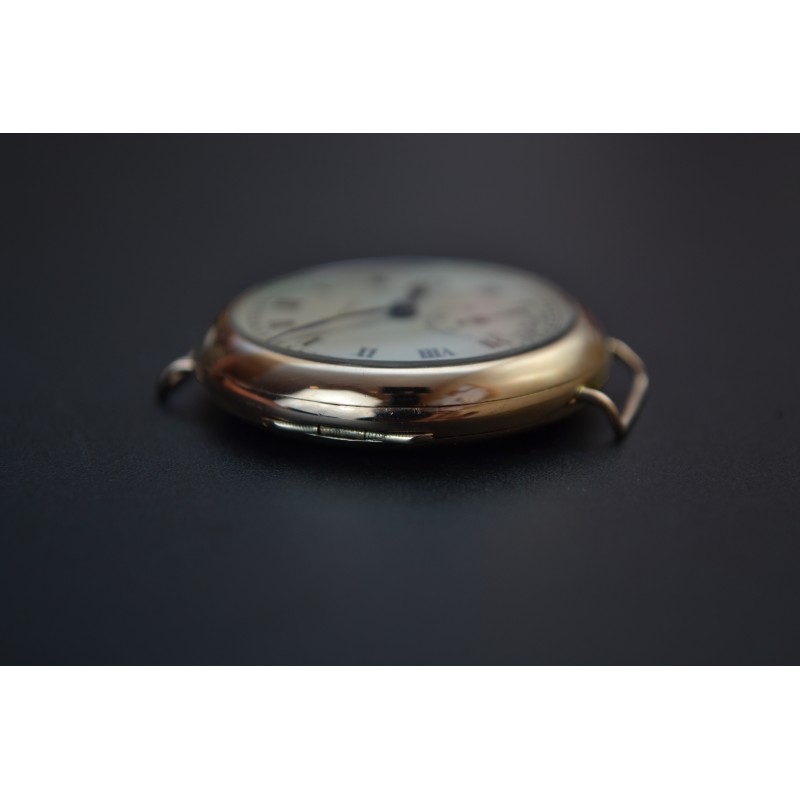 Rolex 34mm Solid Gold Bubbleback WW1 Trench Watch photo 3