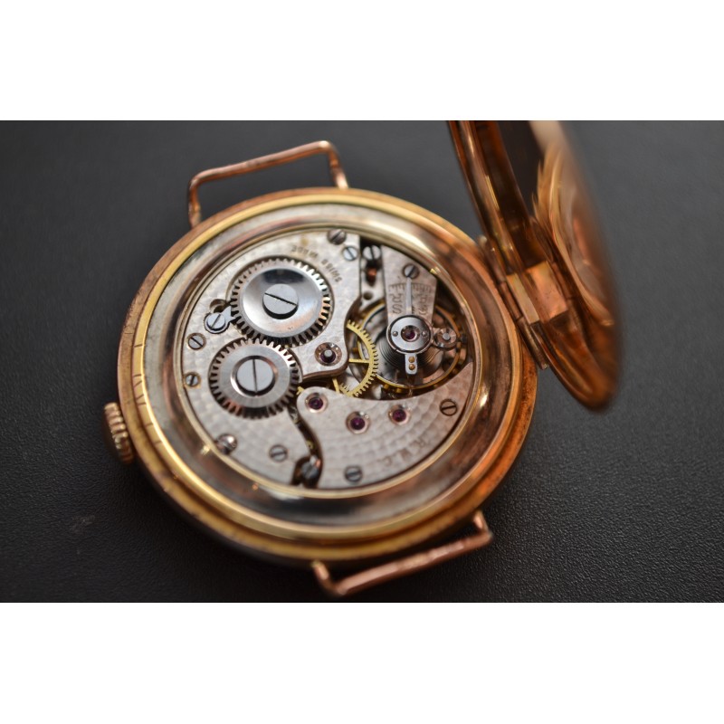 Rolex 34mm Solid Gold Bubbleback WW1 Trench Watch photo 6