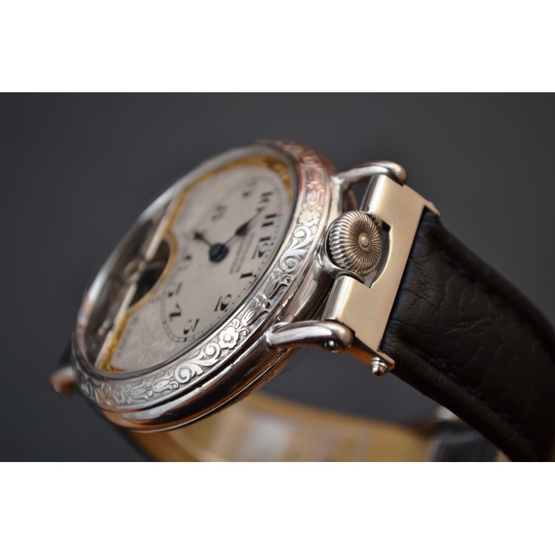 Hebdomas Exhibition 8-Day Antique Military Watch photo 3