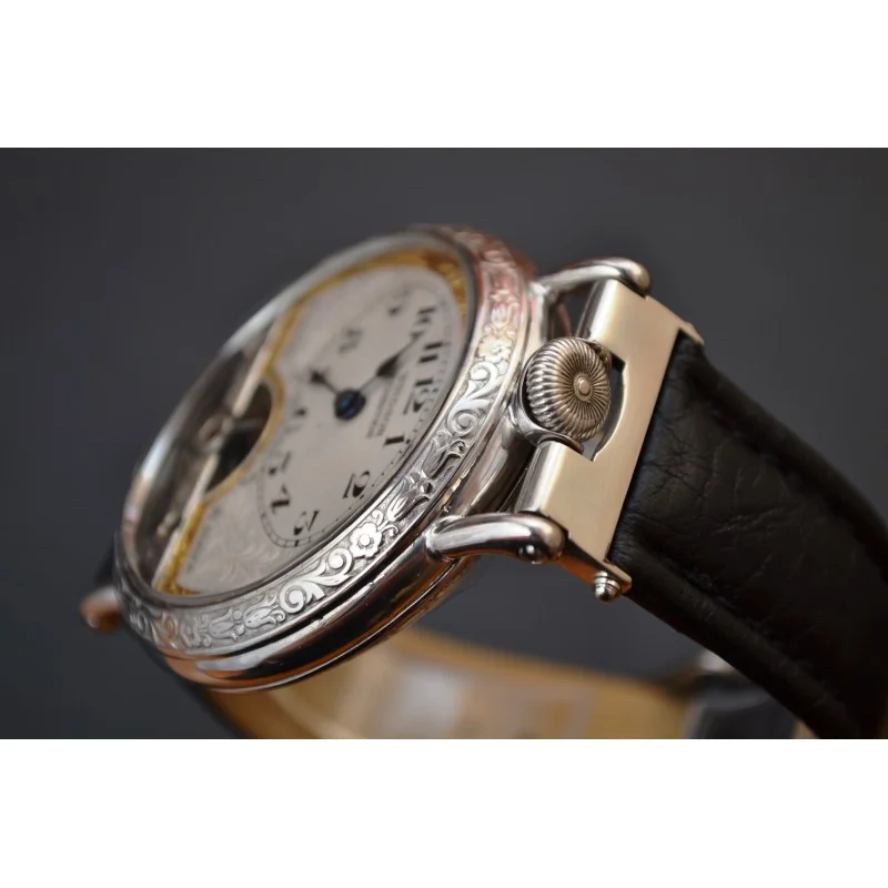 Hebdomas exhibition 8 days collectable antique mens military watch